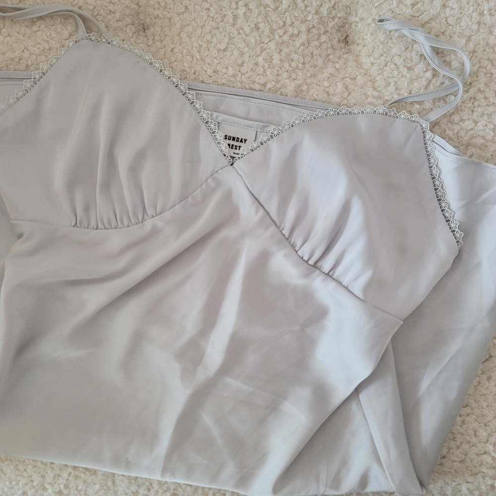 Aritzia Sunday Best Rae Satin Dress - Picture 2 of 3